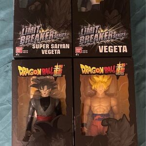 Bandai Dragon Ball Super Saiyan Vegeta and Goku Black Figures